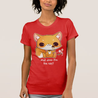 Cute chibi fox with kawaii icecream T-Shirt