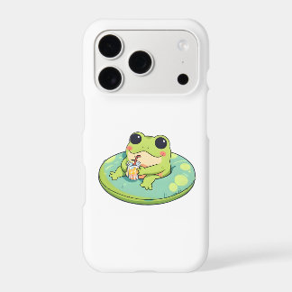 Cute Chibi Frog Summer Pool Day Lemonade Design