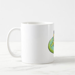 Cute Chibi Frog Summer Pool Day Lemonade Design Coffee Mug
