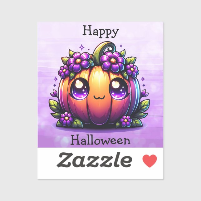 Cute Chibi Happy Halloween Pumpkin  (Sheet)