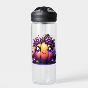 Cute Chibi Happy Halloween Pumpkin  Water Bottle