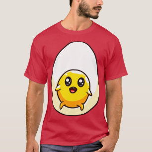 Cute Chibi Kawaii Eggs Fried Egg Food T-Shirt