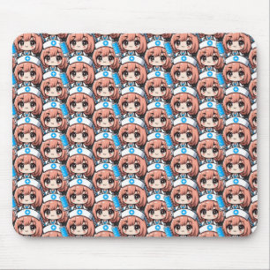 Cute Chibi Nurse - healthcare, anime, medical Mouse Mat