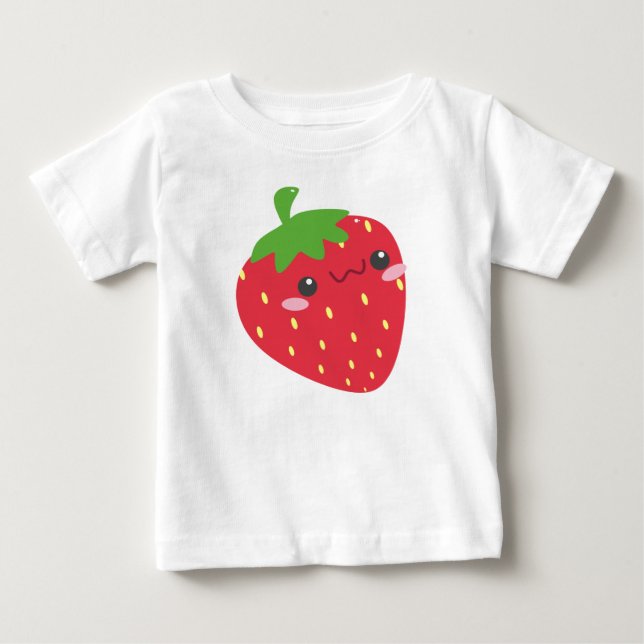Cute Chibi Strawberry Baby T-Shirt (Front)