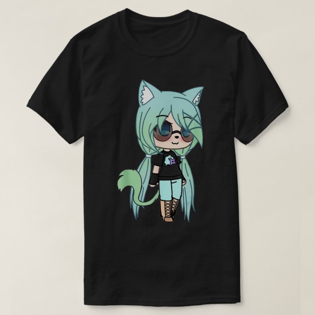 Cute Chibi style Kawaii Anime Girl Chloe Chan thes T-Shirt (Design Front)