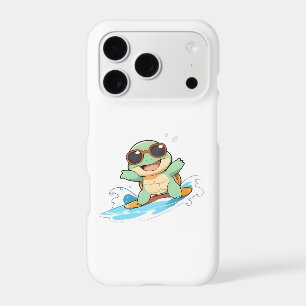 Cute Chibi Turtle Surfer Summer Beach Design
