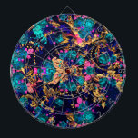 Cute chic abstract flowers background dartboard<br><div class="desc">Cute chic abstract flowers background</div>