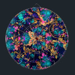 Cute chic abstract flowers background dartboard<br><div class="desc">Cute chic abstract flowers background</div>