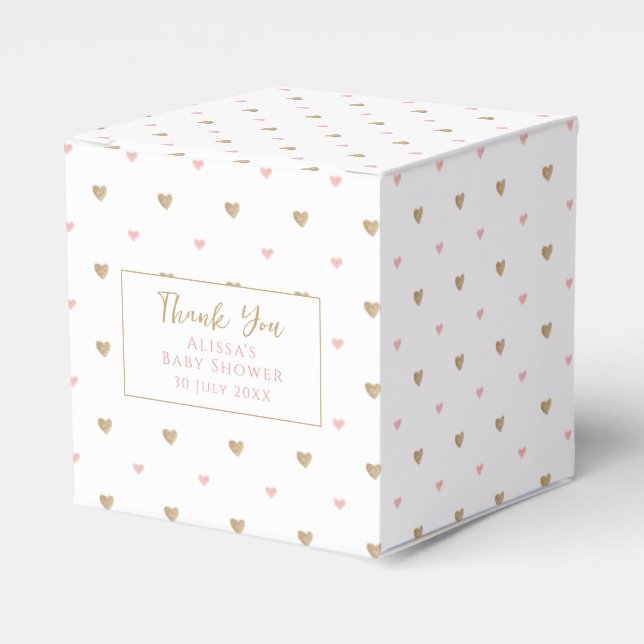 Cute Chic Baby Shower Favour Box (Front Side)