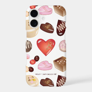 Cute Chic Colourful Chocolate Candy Heart Pattern