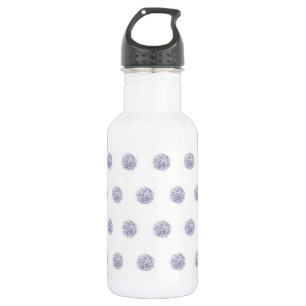 Cute Chic Pattern Flower Lavender Polka Dot 532 Ml Water Bottle