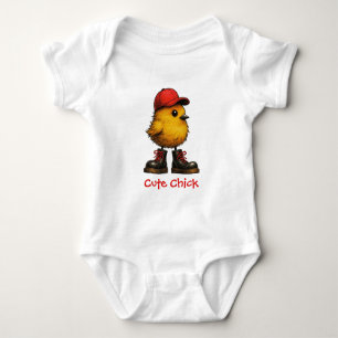 Cute Chick Baby Bodysuit