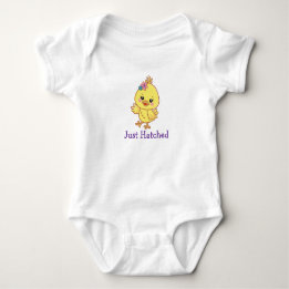 Cute Chick Baby Personalised, Baby Shower Bodysuit