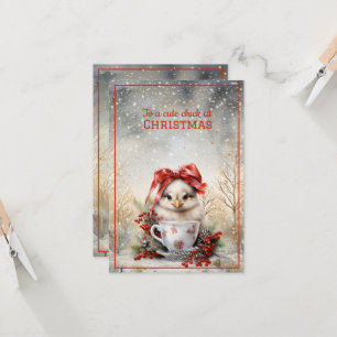 Cute Chick Christmas  Card