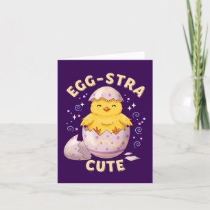 Cute Chick & Cool Bunny Easter Holiday Card