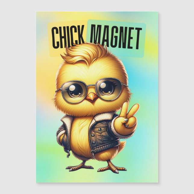 Cute Chick Magnet Funny Easter (Front)