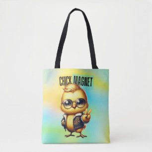 Cute Chick Magnet Funny Easter Tote Bag