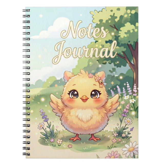 Cute Chick Notes Journal (Front)