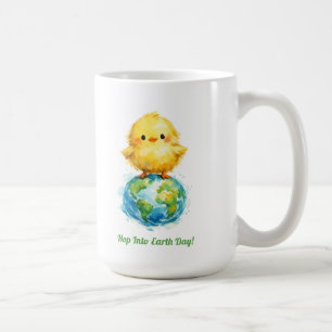 Cute Chick on Globe - Easter & Earth Day Design Coffee Mug