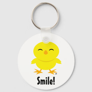 Cute Chick Smile Keychain