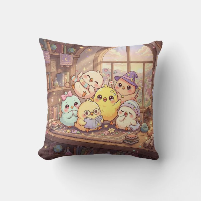 Cute Chick Storytime Pillow (Front)