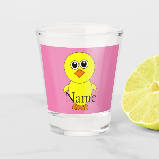 Cute Chick Thunder_Cove Shot Glass (Front)