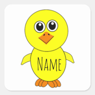 Cute Chick Thunder_Cove Square Sticker