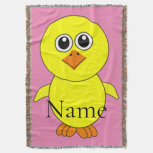 Cute Chick Thunder_Cove Throw Blanket