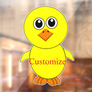Cute Chick Thunder_Cove Window Cling