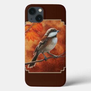 Cute Chickadee and Fall Colours iPhone 13 Case