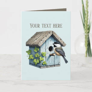 Cute Chickadee bird lovers Card