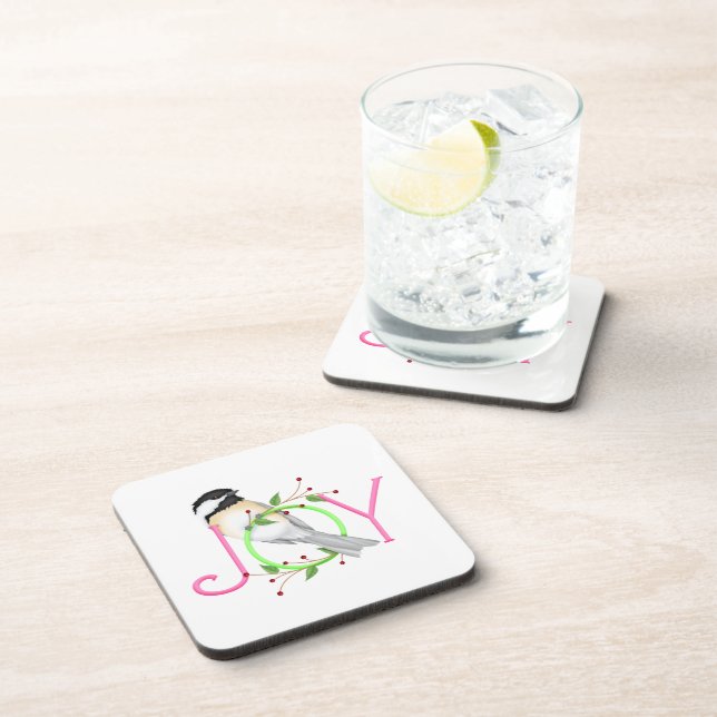 Cute Chickadee "Joy" Coaster (Right Side)