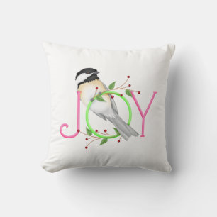 Cute Chickadee "Joy" Cushion