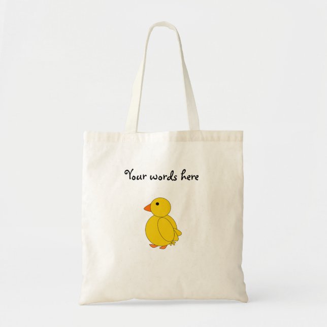 Cute chickadee tote bag (Front)