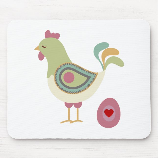 Cute Chicken And The Egg  Mouse Mat (Front)