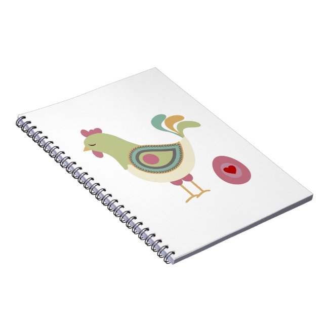 Cute Chicken And The Egg  Notebook (Right Side)