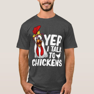 Cute Chicken Art For Men Women Kids Chicken Farmer T-Shirt