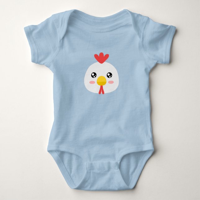 Cute Chicken Baby Bodysuit (Front)