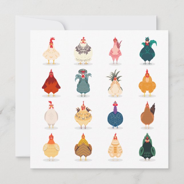 Cute Chicken Card (Front)