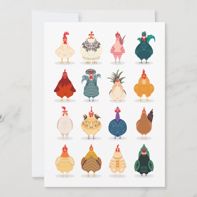 Cute Chicken Card (Front)