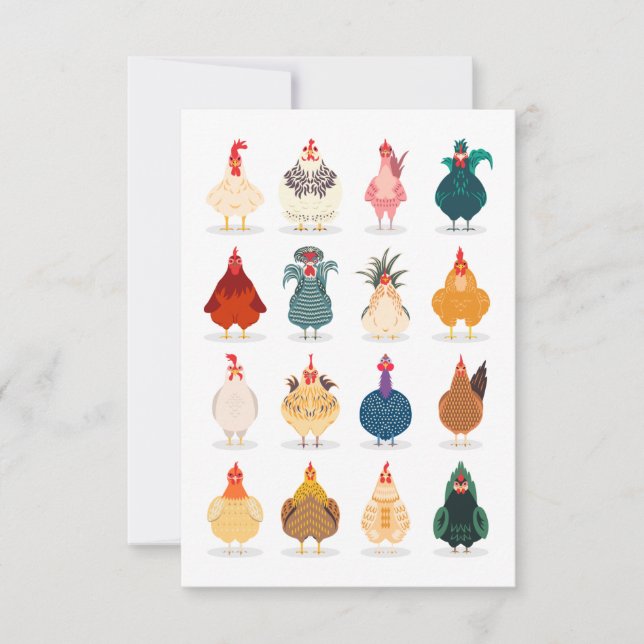 Cute Chicken Card (Front)