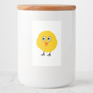 Cute chicken cartoon food label
