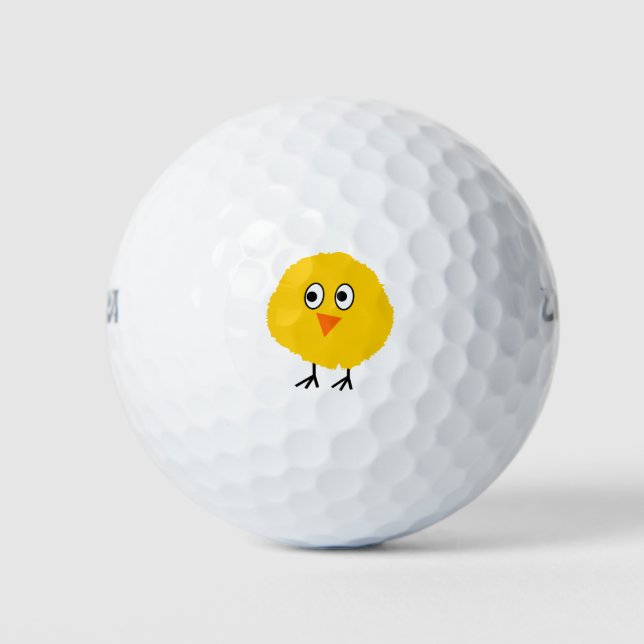 Cute chicken cartoon golf balls (Front)