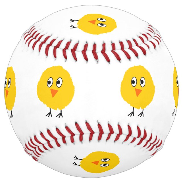 Cute chicken cartoon softball (Front)