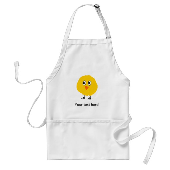 Cute chicken cartoon standard apron (Front)