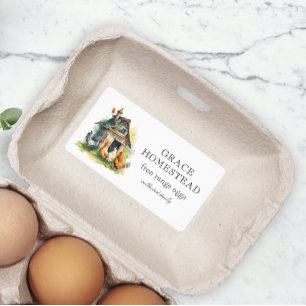 Cute Chicken Coop Farm Egg Carton
