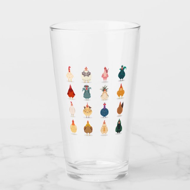 Cute Chicken Glass (Front)