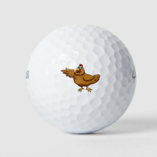 Cute chicken golf balls