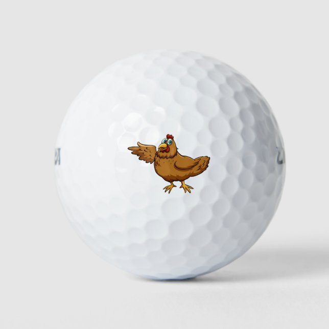 Cute chicken golf balls (Front)