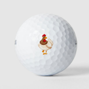 Cute chicken golf balls